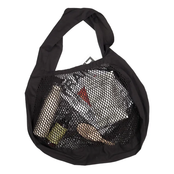 The Organic Company Sac filet porté épaule en coton bio | Noir