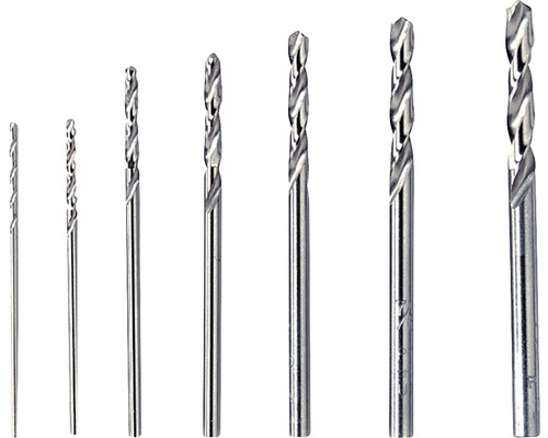 Dremel Precisieboorset Ø 0,8 / 1,2 / 1,6 / 2,0 / 2,4 / 2,8 / 3,2 mm (628)