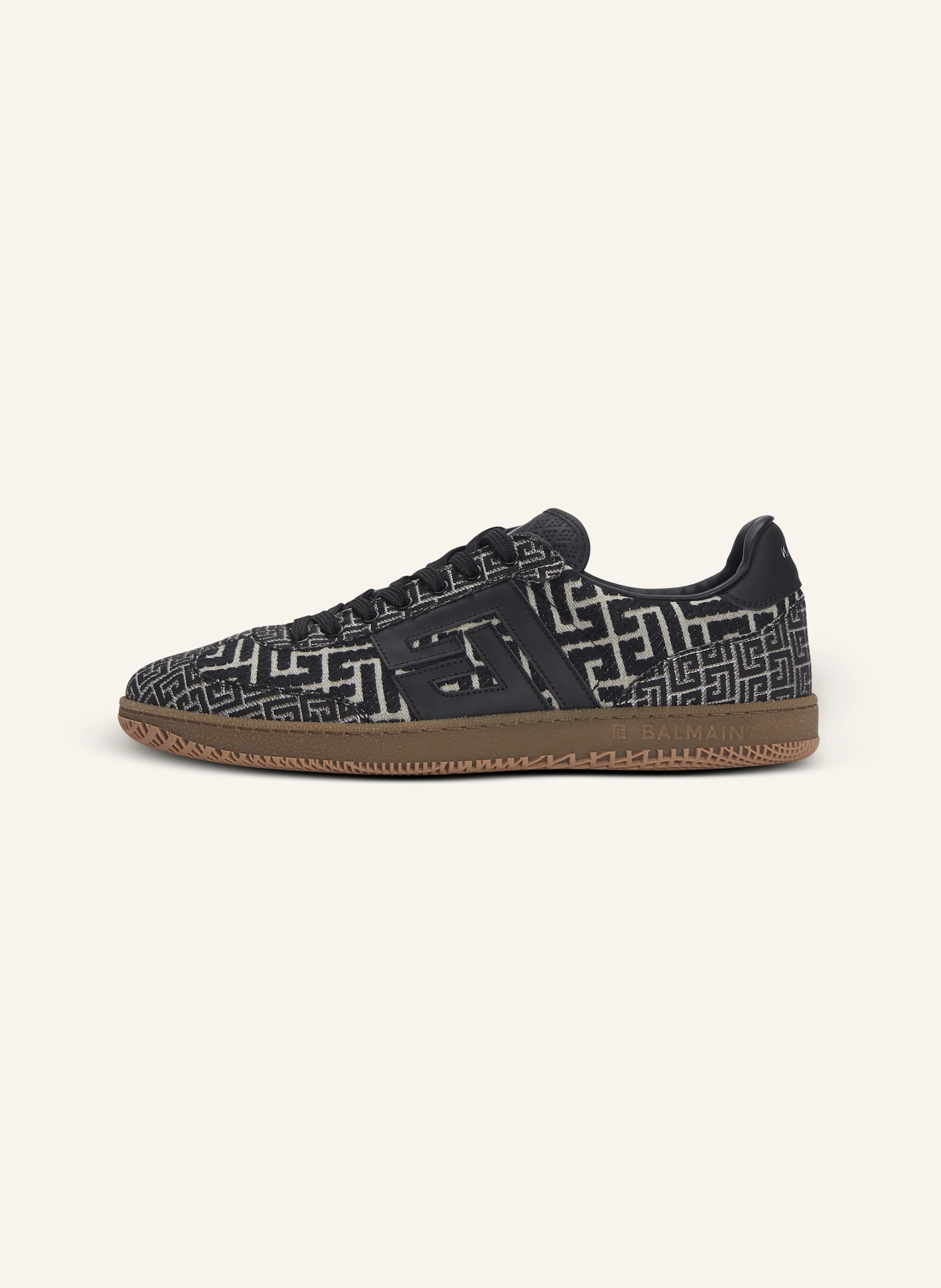 BALMAIN Sneakers Balmain Swan aus Jacquard mit PB Labyrinthe-Monogramm