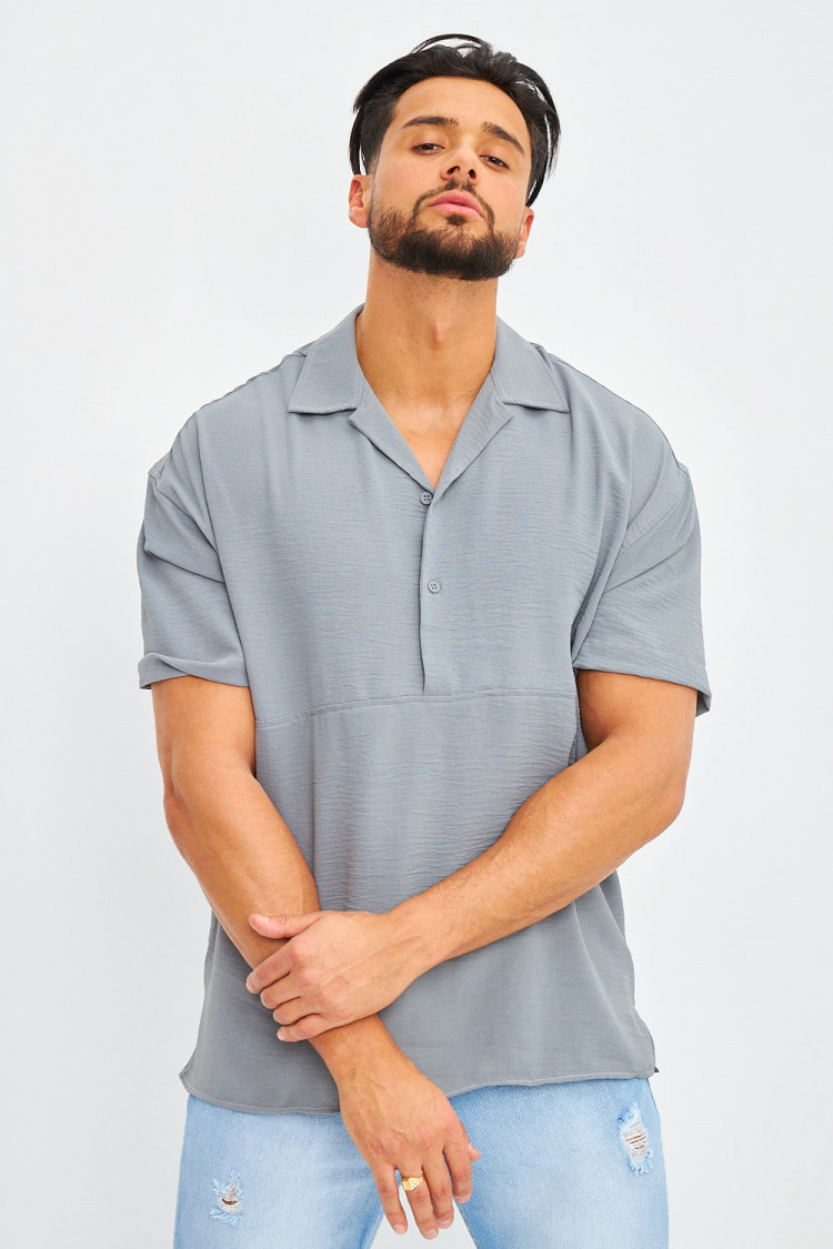 Chemise grise fluide