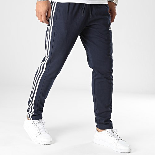 Pantalon Jogging A Bandes 3 Stripes IC0045 Bleu Marine