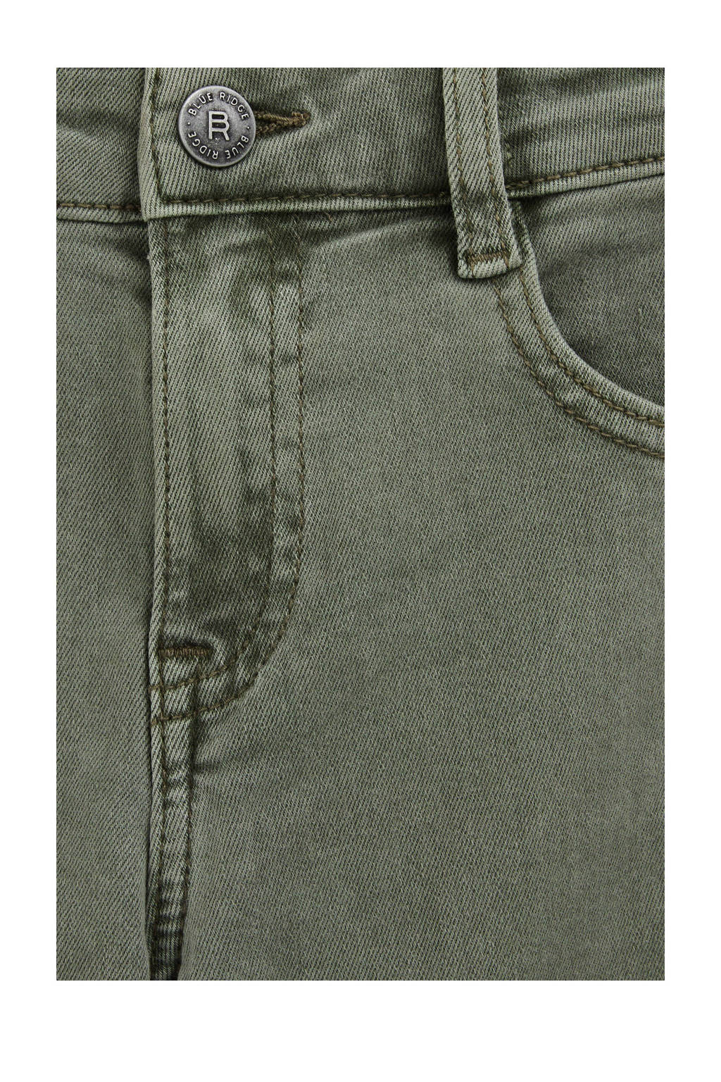 WE Fashion Blue Ridge tapered regular waist regular fit jeans groen
