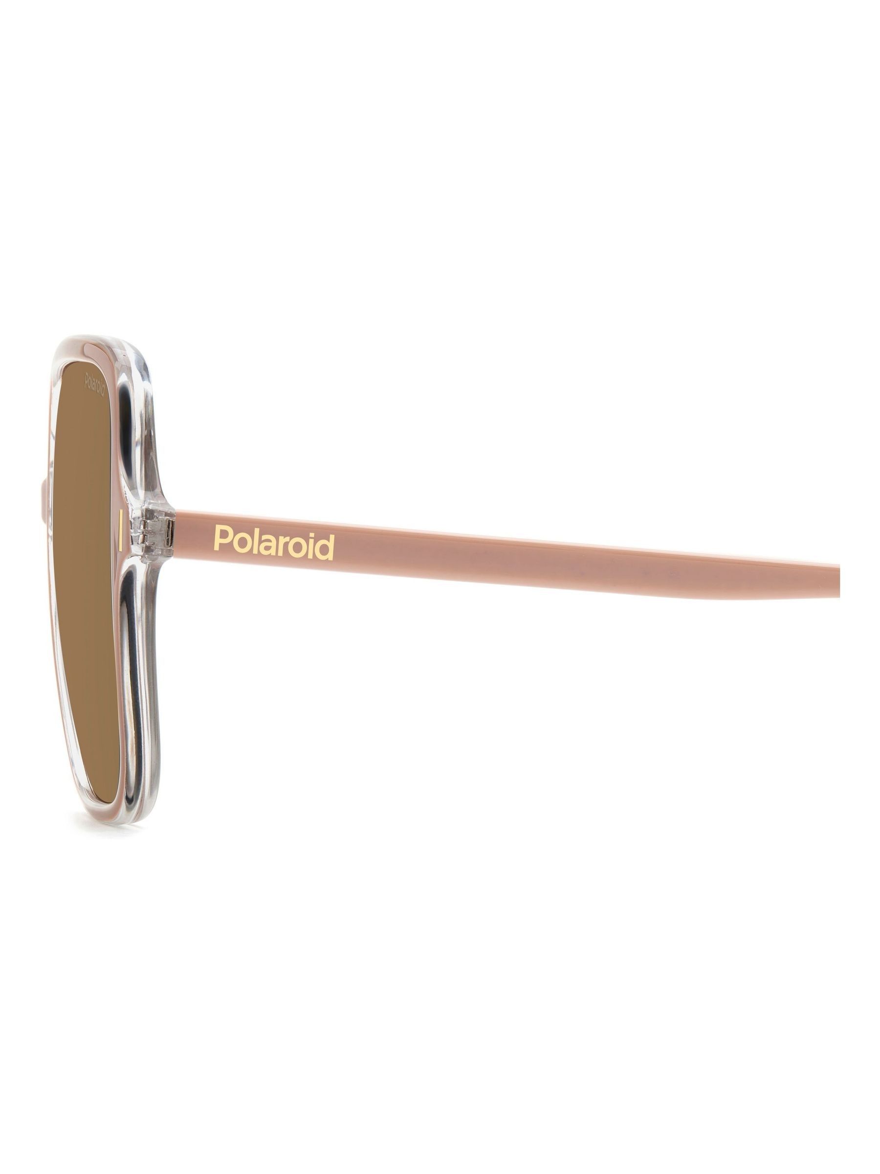 Polaroid Oversized Pink Square Sunglasses