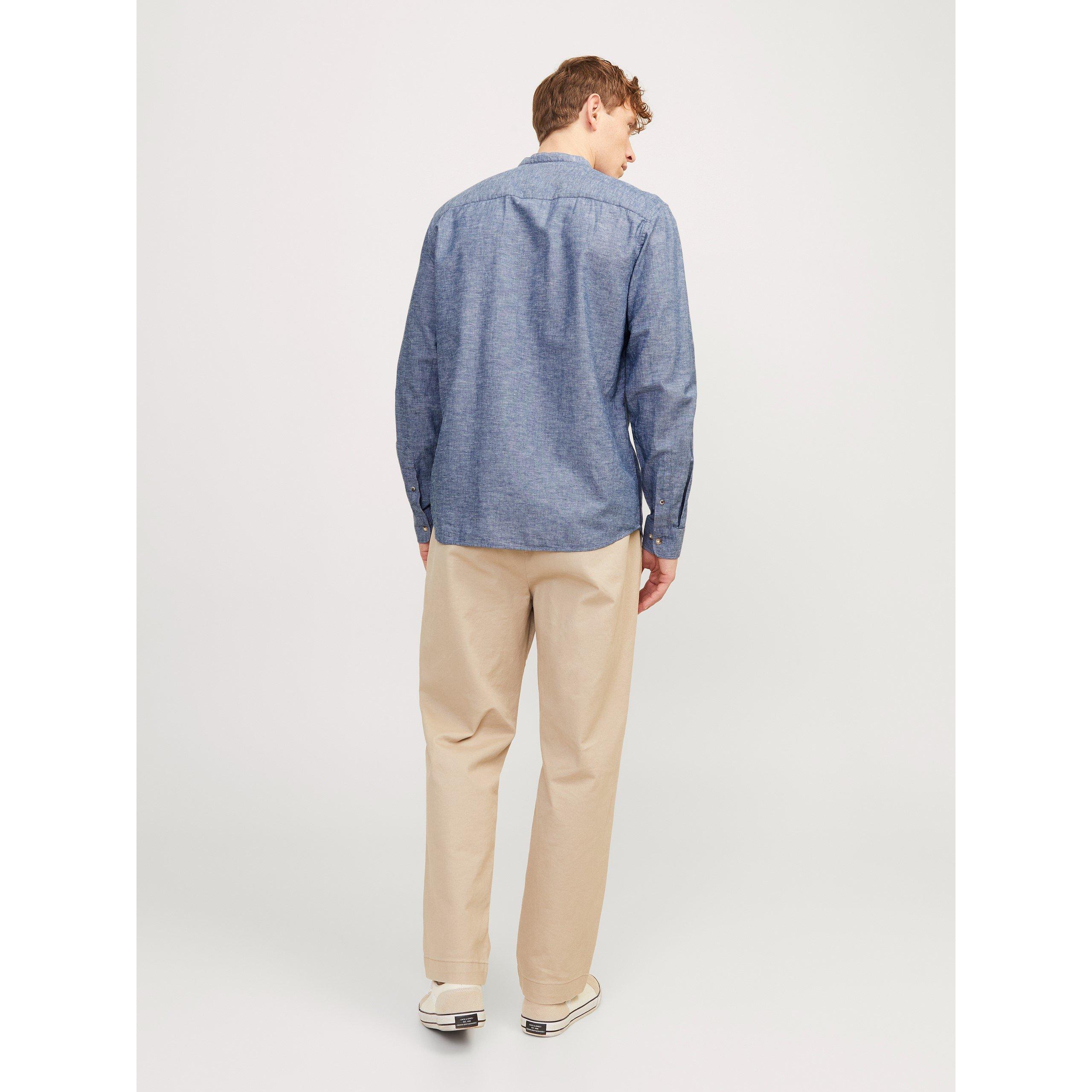 Jack and Jones Long Sleeve Buttoned Linen Shirt