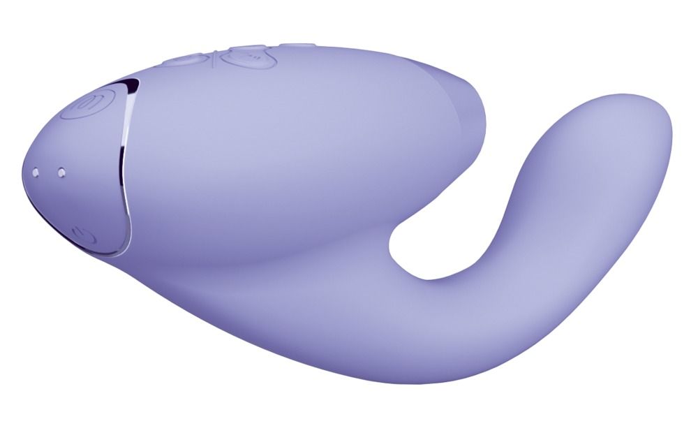 Womanizer Duo 2 Druckwellenstimulator mit G-Punkt Vibrationsarm lila