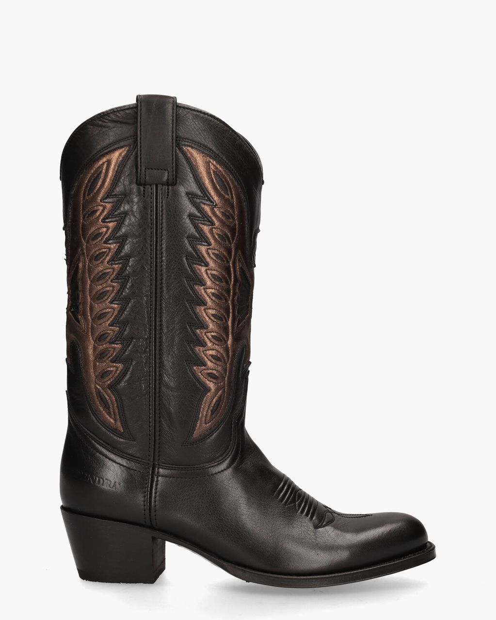 Sendra 8850 Zwart/Brons Damesboots