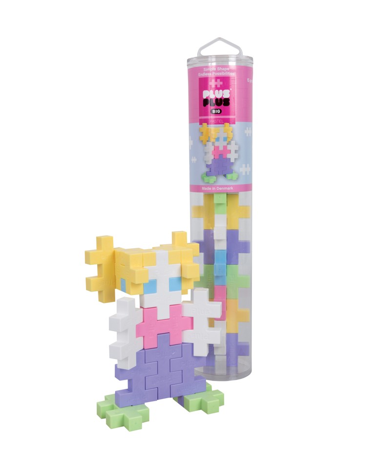 Plus-Plus - BIG Pastel / 15pcs Tube