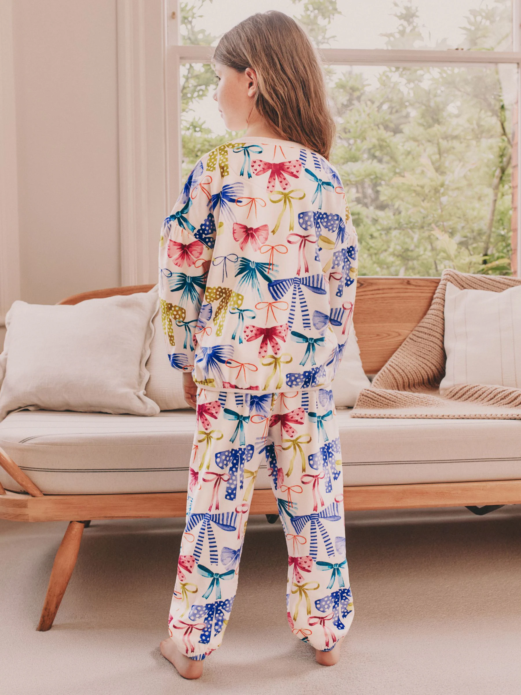 Meerkleurige Strik Print - Behaaglijke fleece pyjama (9 mnd-16 jr)