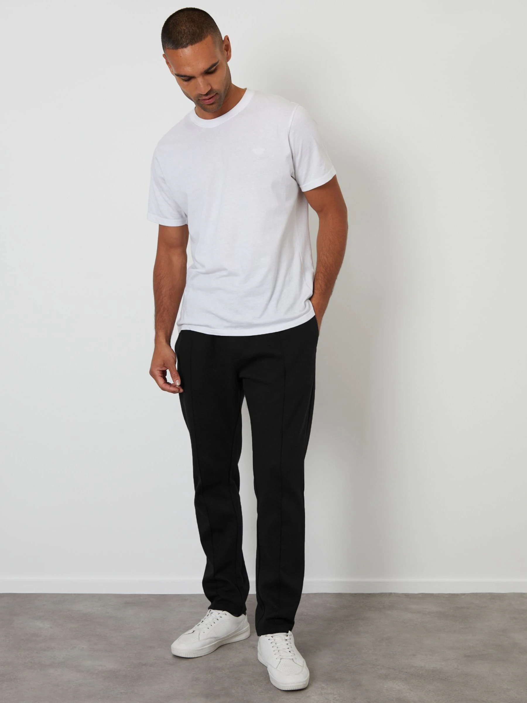 Zwart - Threadbare Pintuck Pique Joggers