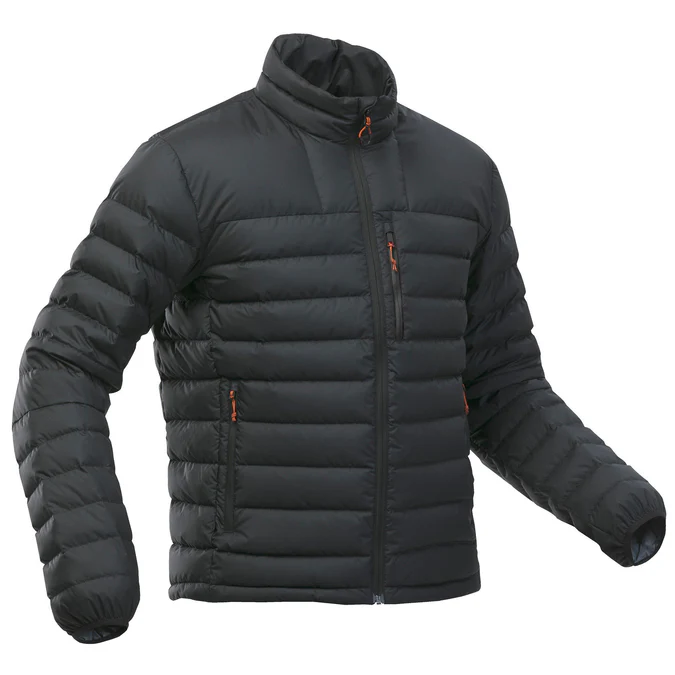 Decathlon Forclaz - Jaqueta puffer masculina Forclaz MT500 com enchimento de plumas