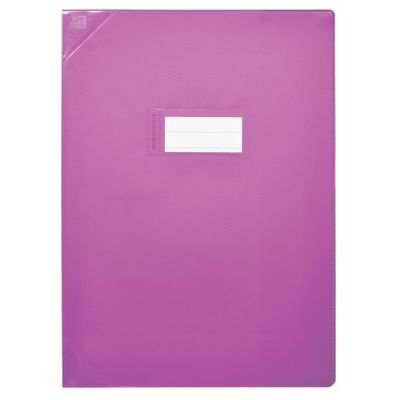 Oxford Strong Line - Protège cahier sans rabat - 17 x 22 cm - violet opaque