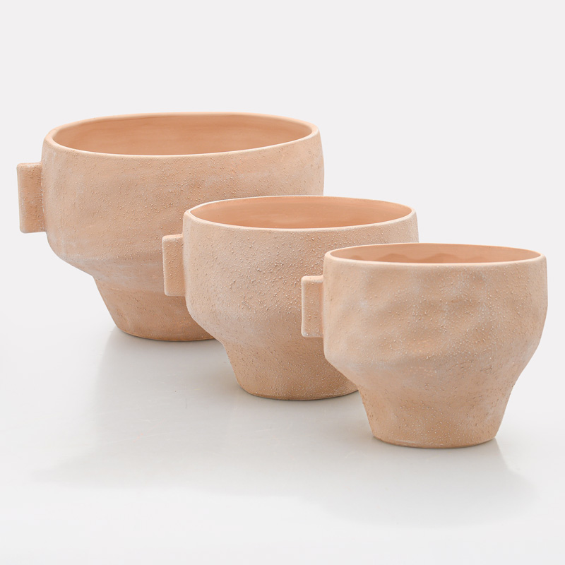 Vase boule 'Delta' terracotta