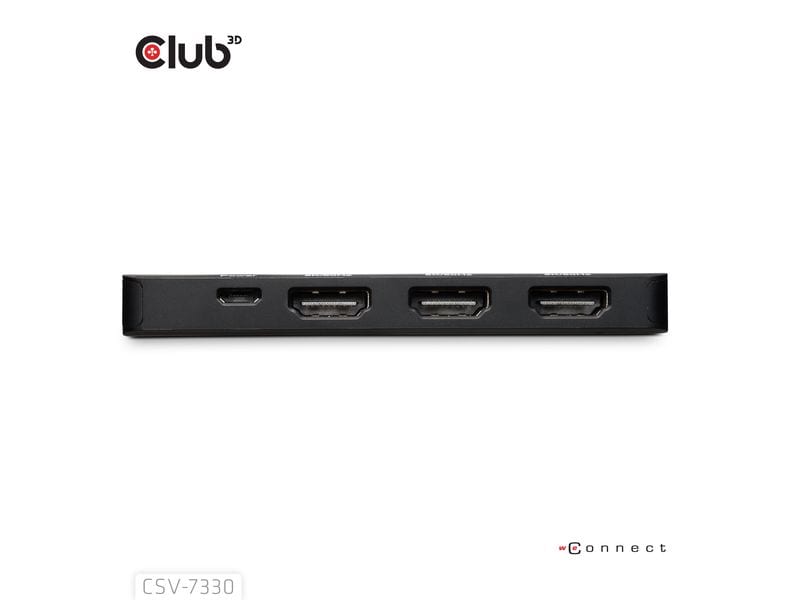 Club 3D Adapter CSV-7330 DisplayPort - HDMI CLUB3D CSV-7330 Schnittstellen-Hub DisplayPort