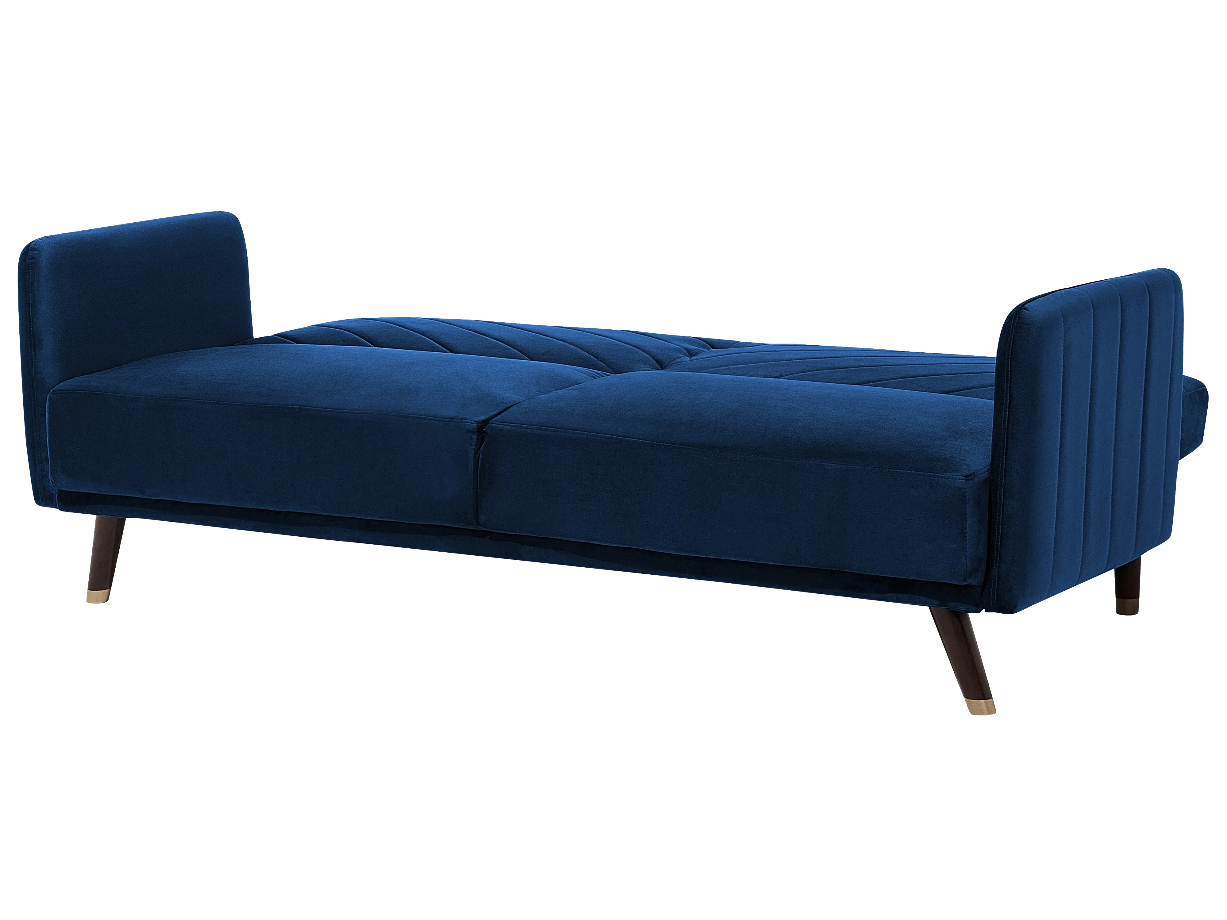 Slaapbank 3-zits SENJA Fluweel Marineblauw