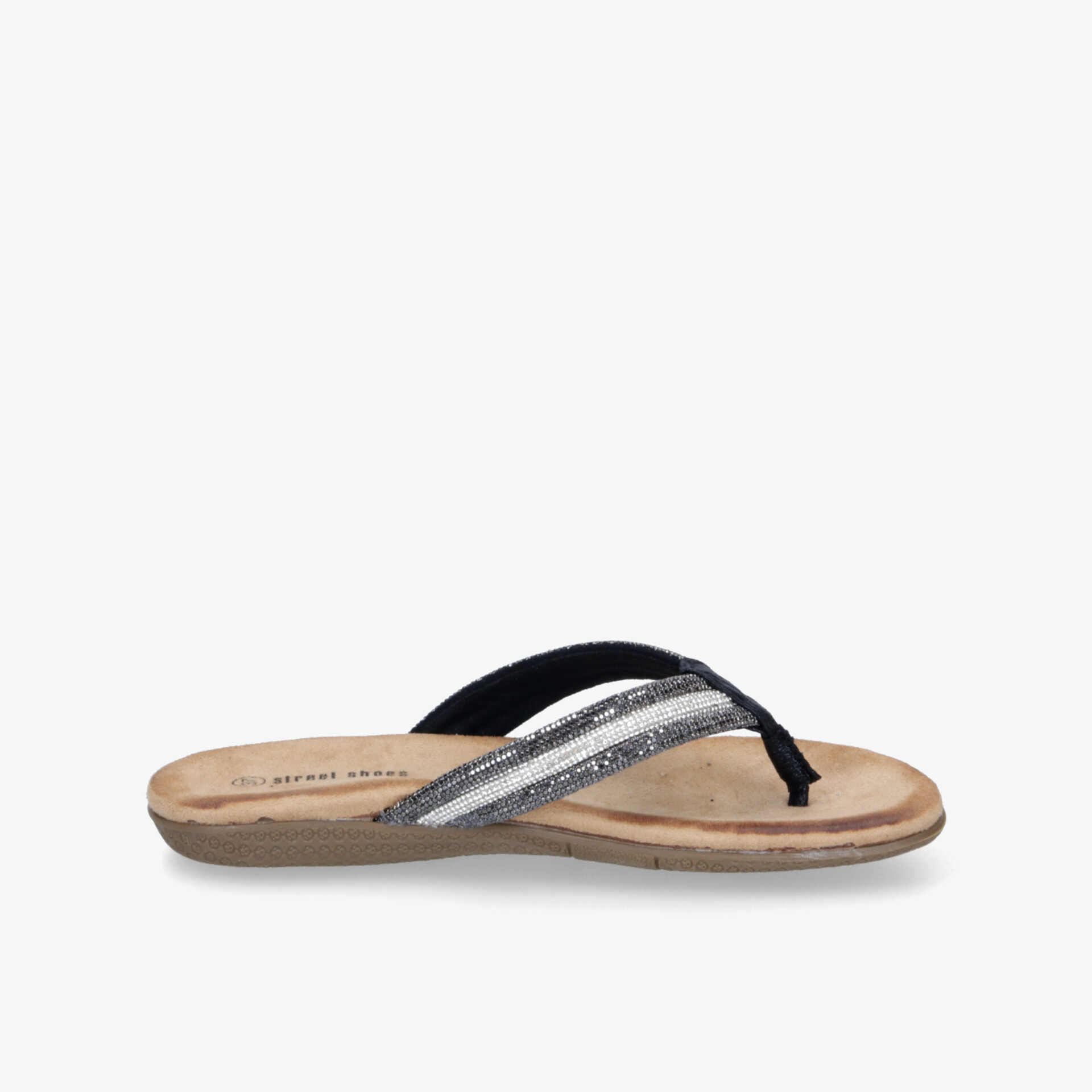 street shoes Damen Zehentrenner schwarz