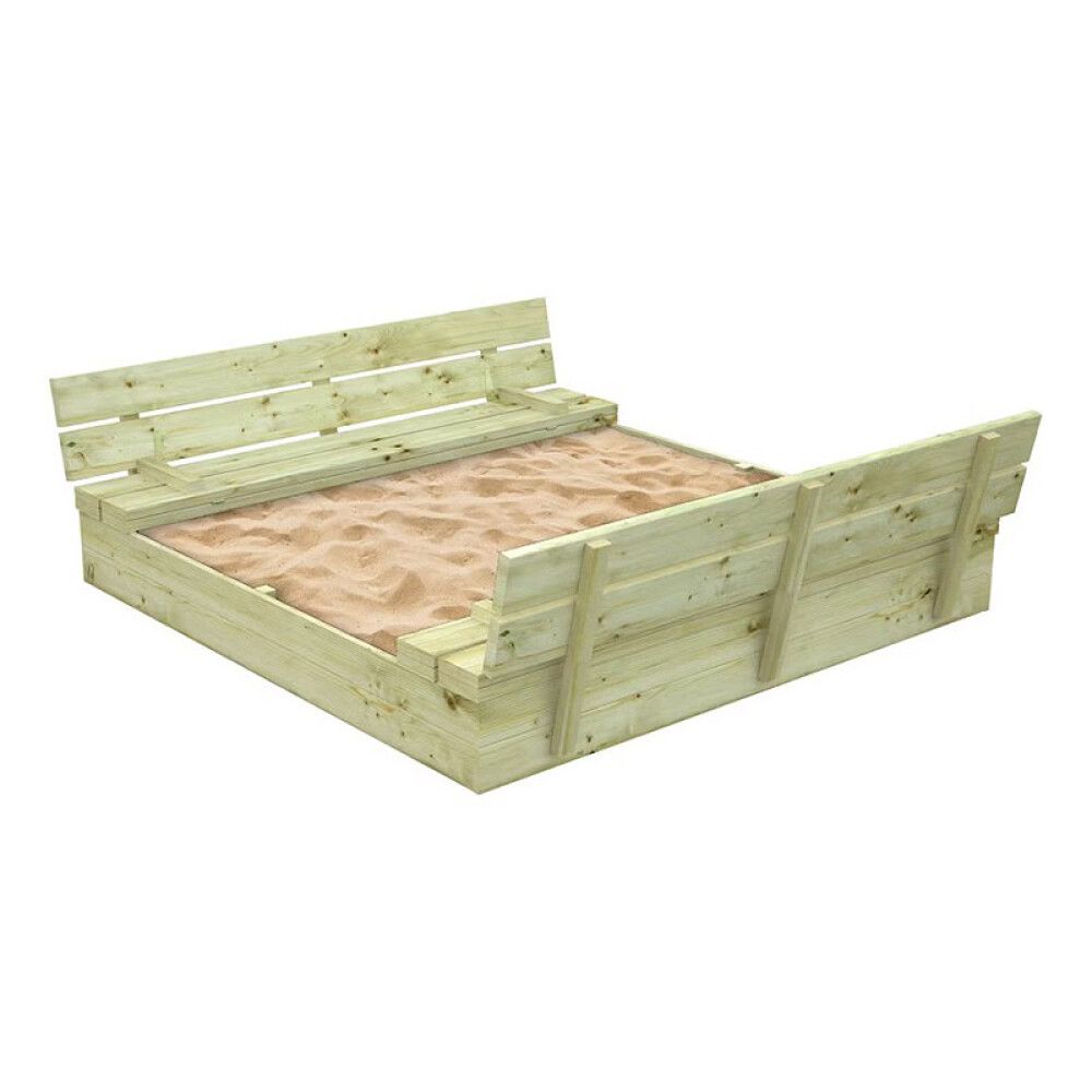 SANDKASSE PALMAKO SANDY 120X120 M/LOKK