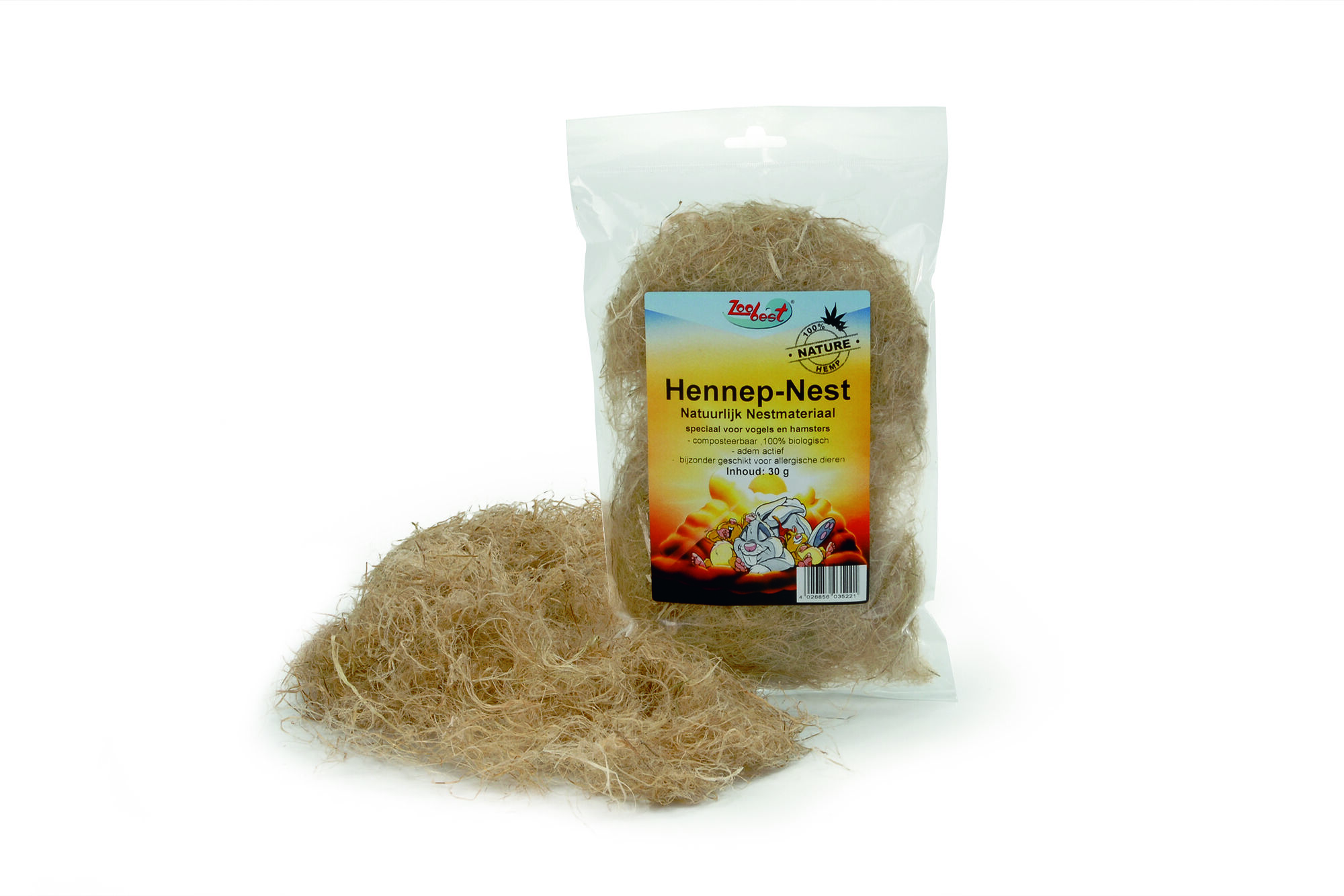 Beeztees - Nestmateriaal - 30 Gram - 28x18x4 cm