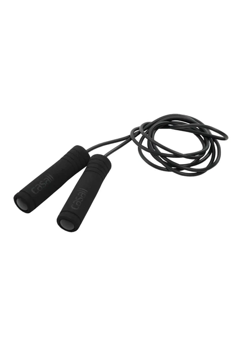 Casall Jump Rope Foam Handle Black