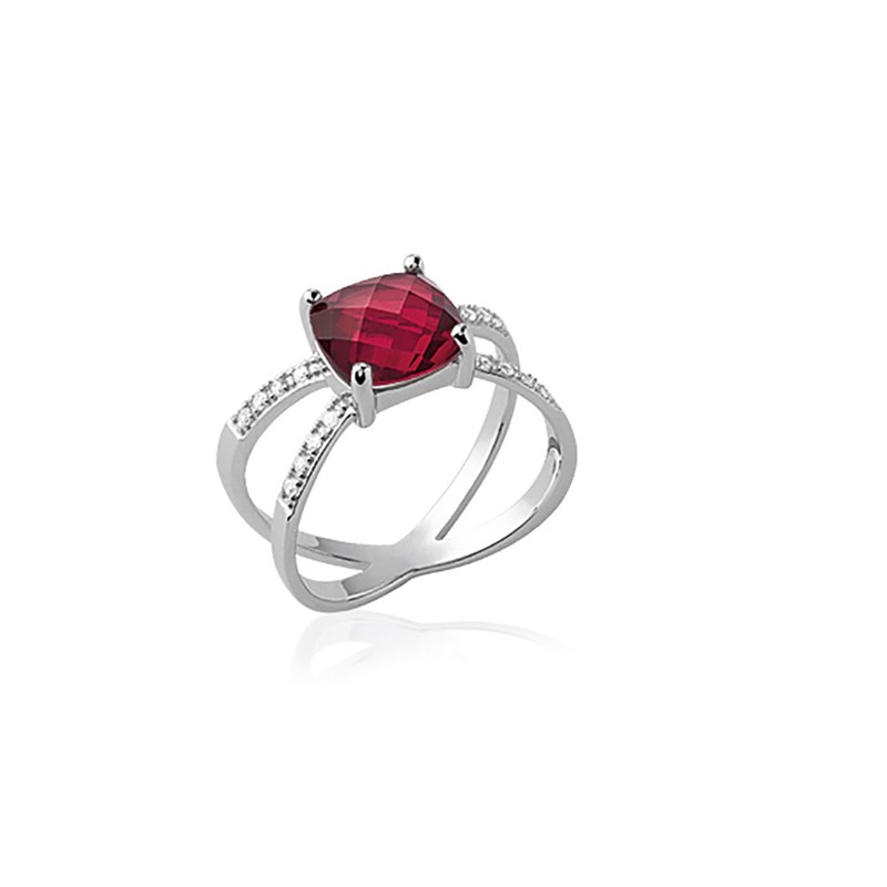 Bague Femme - Argent 925 - Oxyde de zirconium