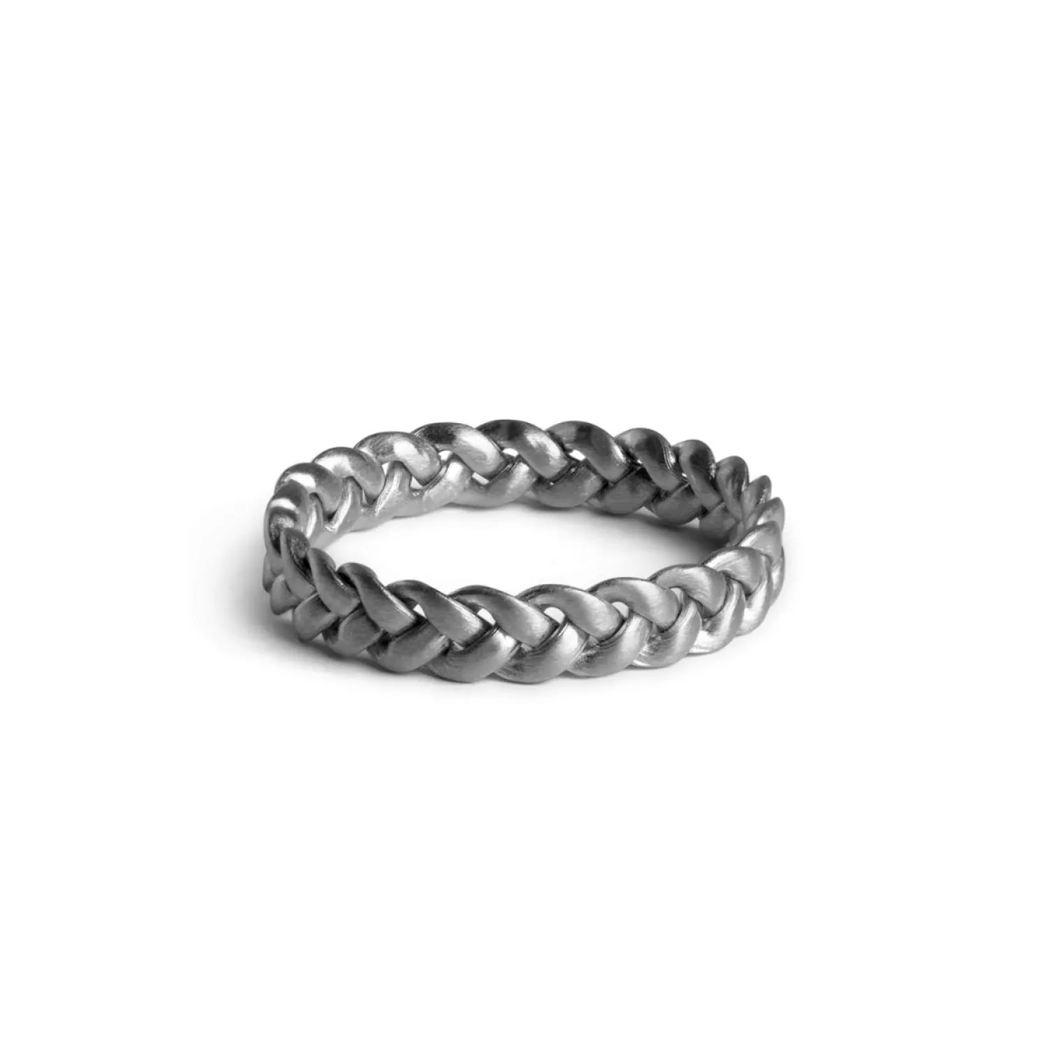 Jane Kønig Flet Medium Ring Sølv JK0007R-S