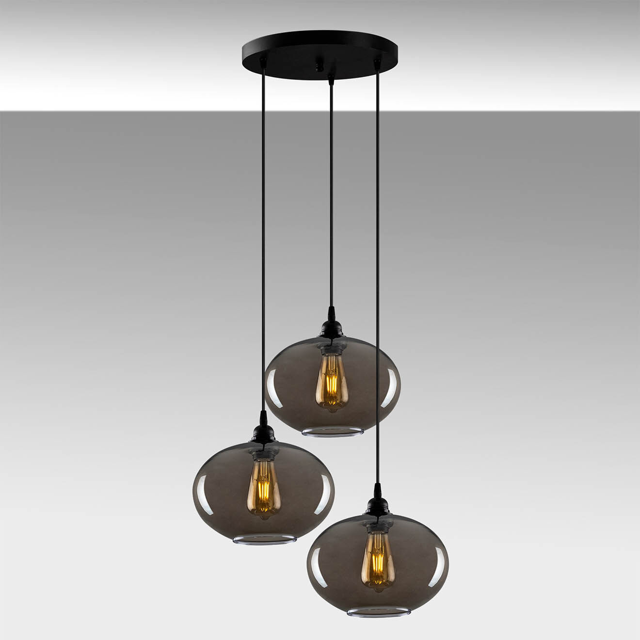 Opviq Suspension Smoked 051 gris fumé  - H.120x61 cm