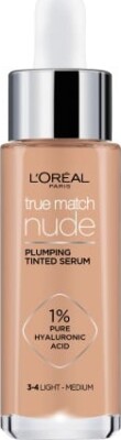 L'oréal - True Match Nude Plumping Tinted Serum - Light-Medium 3-4