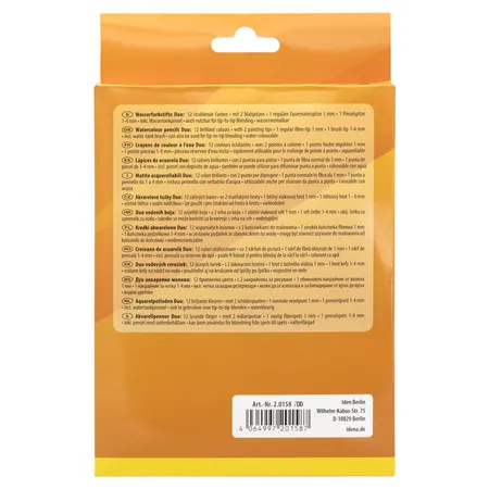 Idena Wasserfarbstifte Duo 12 Farben