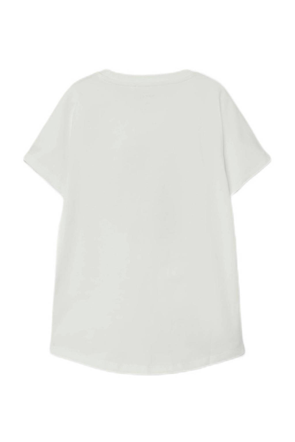 NAME IT T-shirt NKFVARNA met printopdruk wit