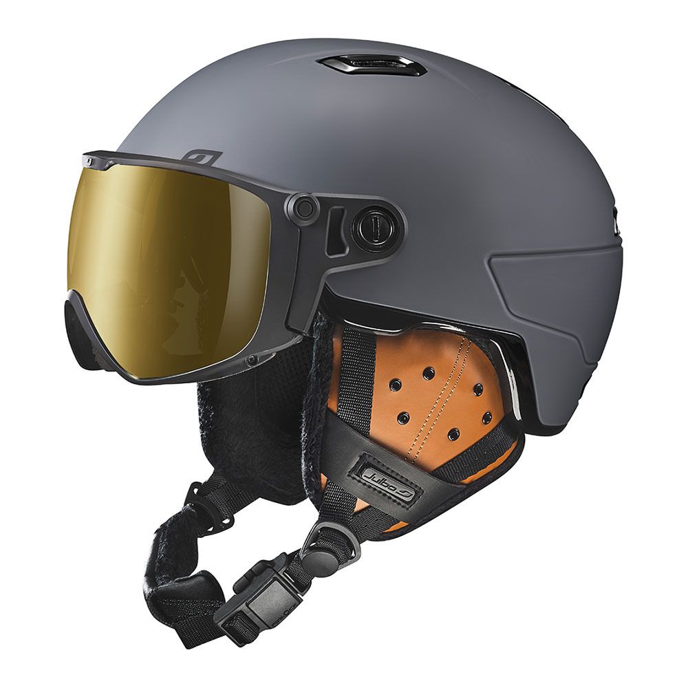 Julbo GLOBE EVO - Casque ski gris foncé/jaune