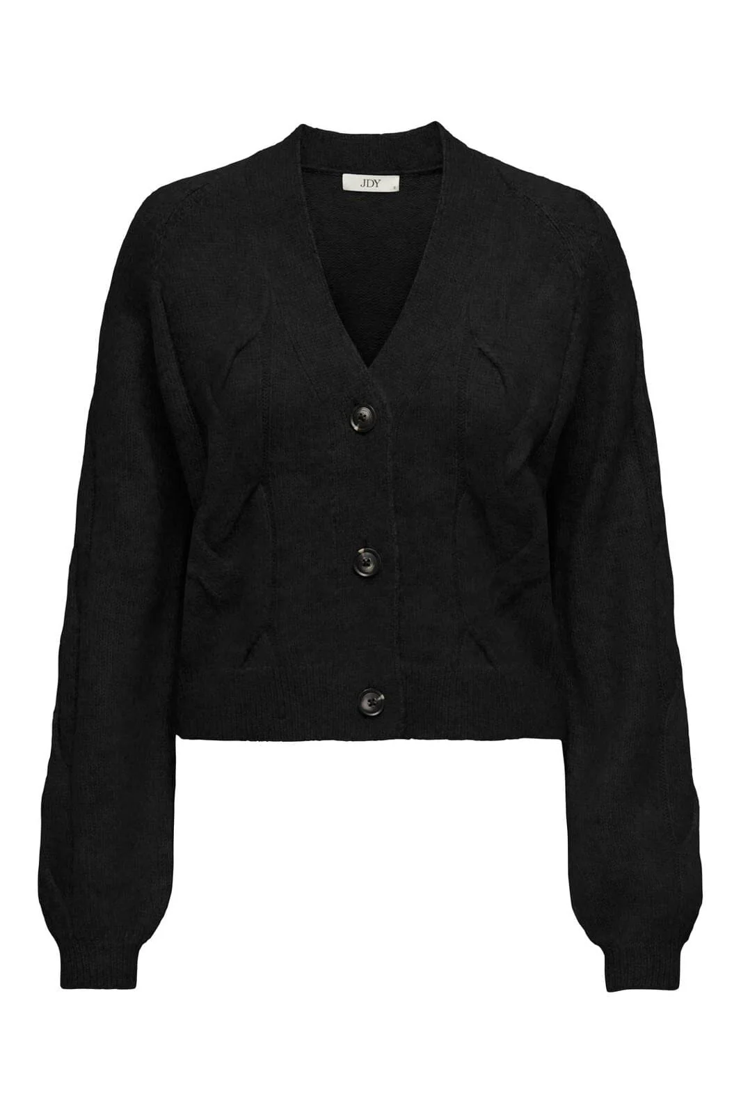 JDY JDYsusanna L/S Vn Short Cable Cardi. Knt 4610360 black