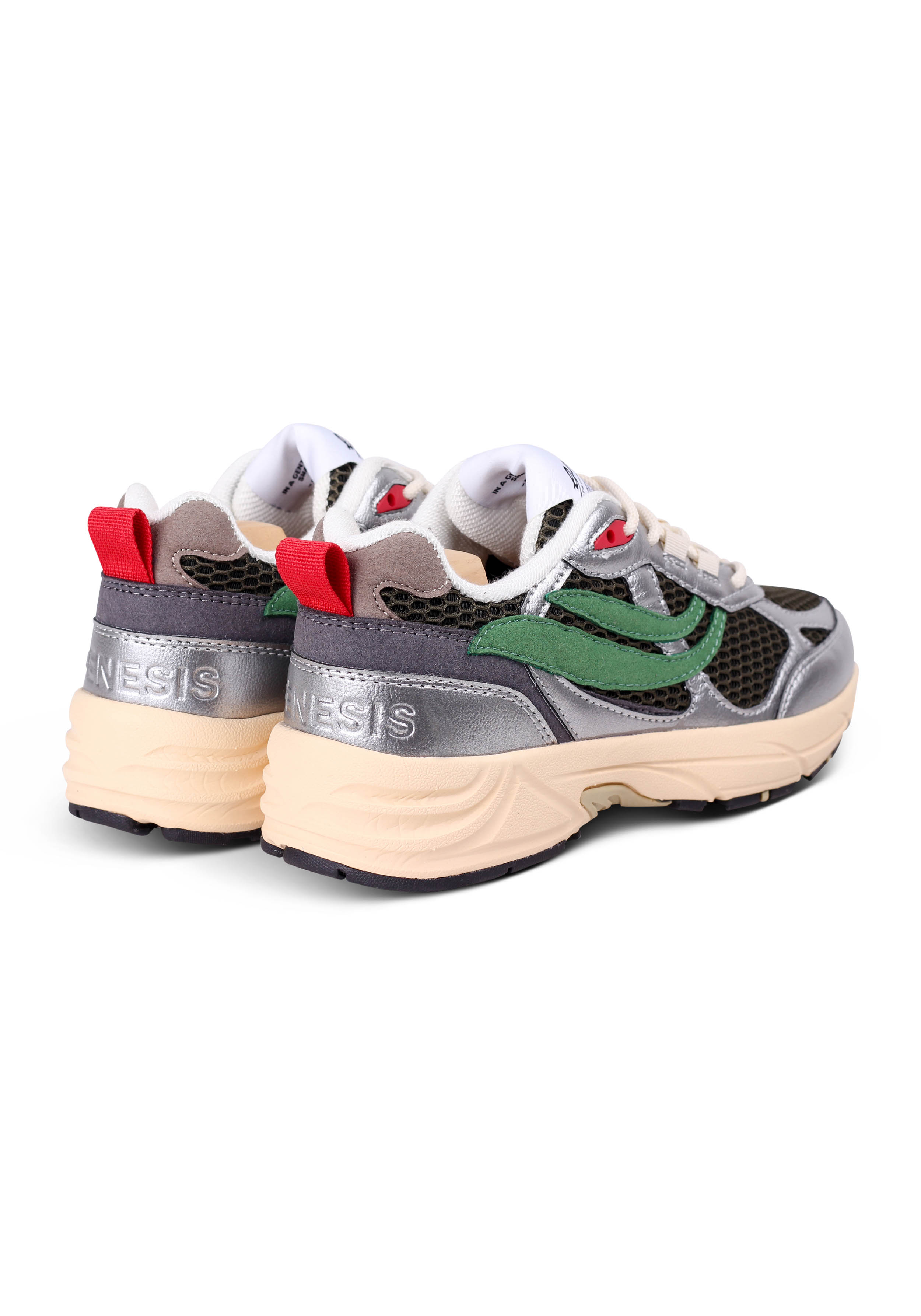 Genesis Sneaker G-Eco '99 Contra Mesh Silver/Olive