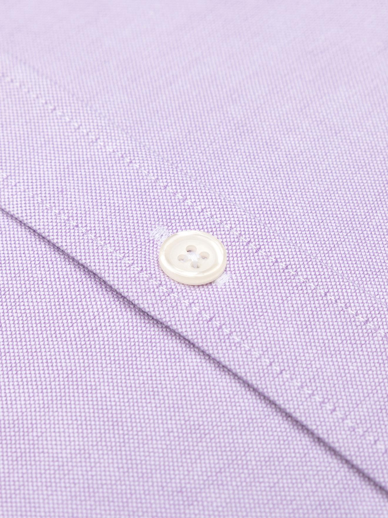 Chemise bio en oxford lavé parme