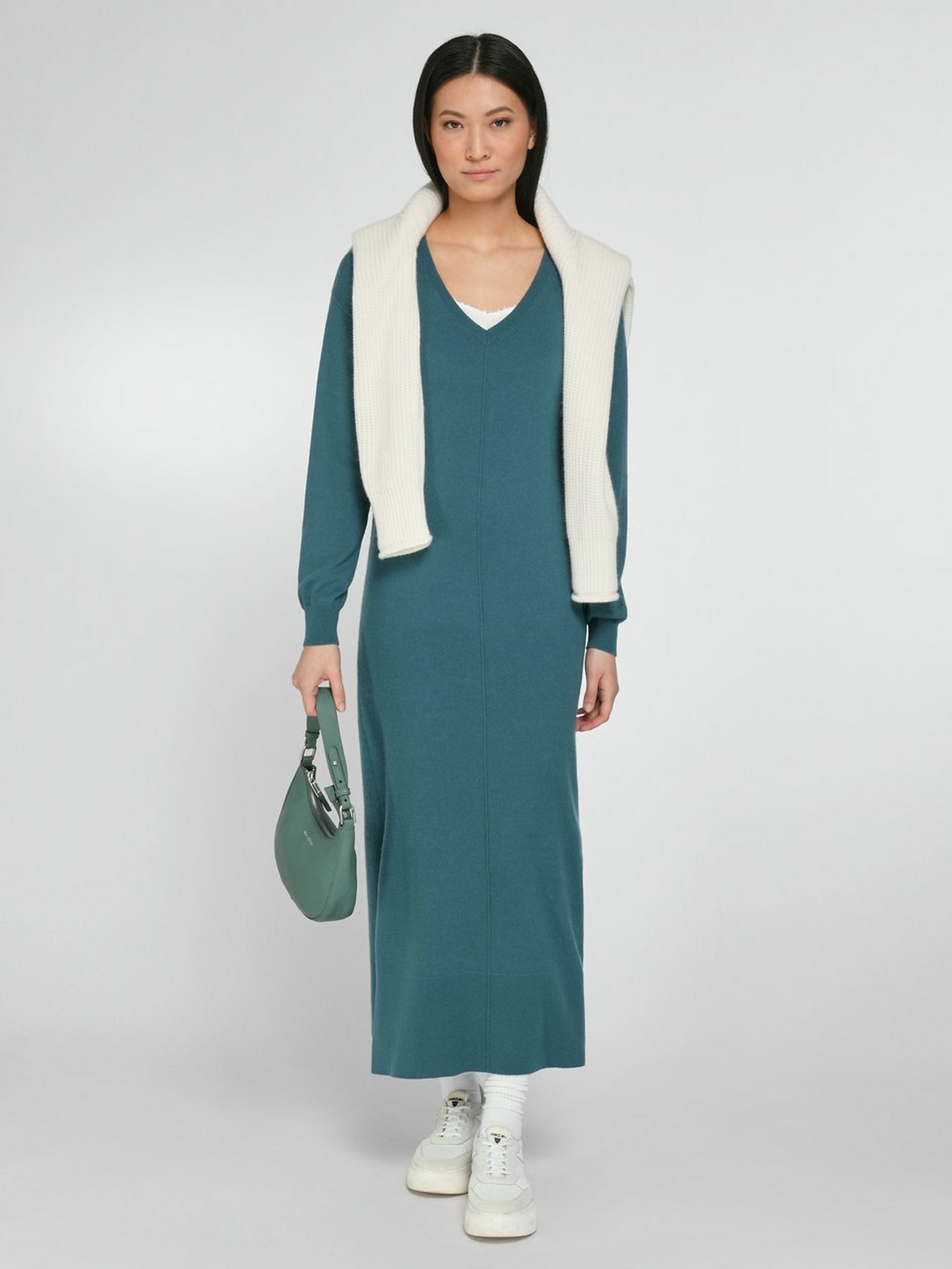 Strickkleid aus Schurwolle und Kaschmir
