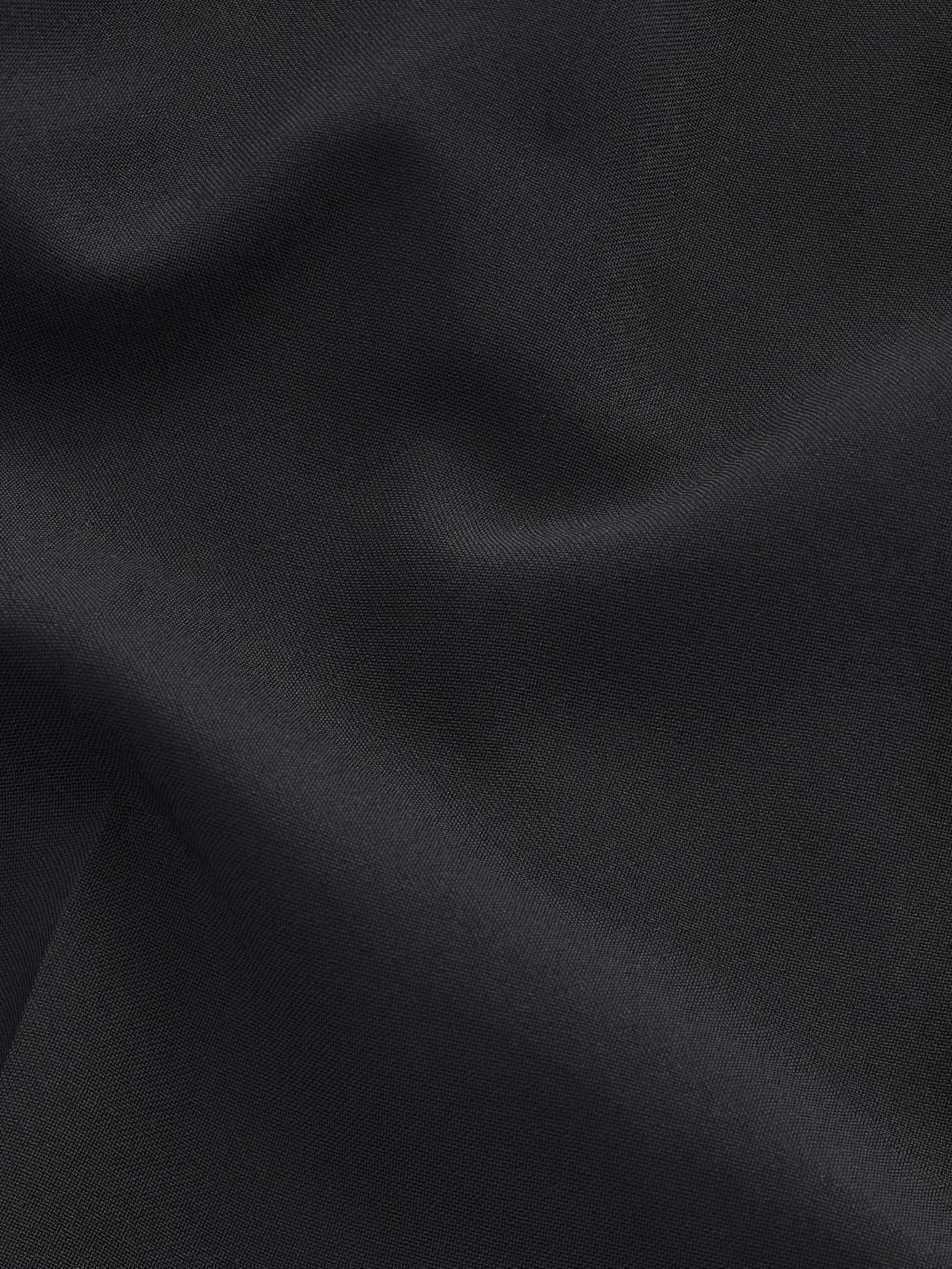 Zwart - Slim Fit - Machinewasbare modieuze broek zonder bandplooien