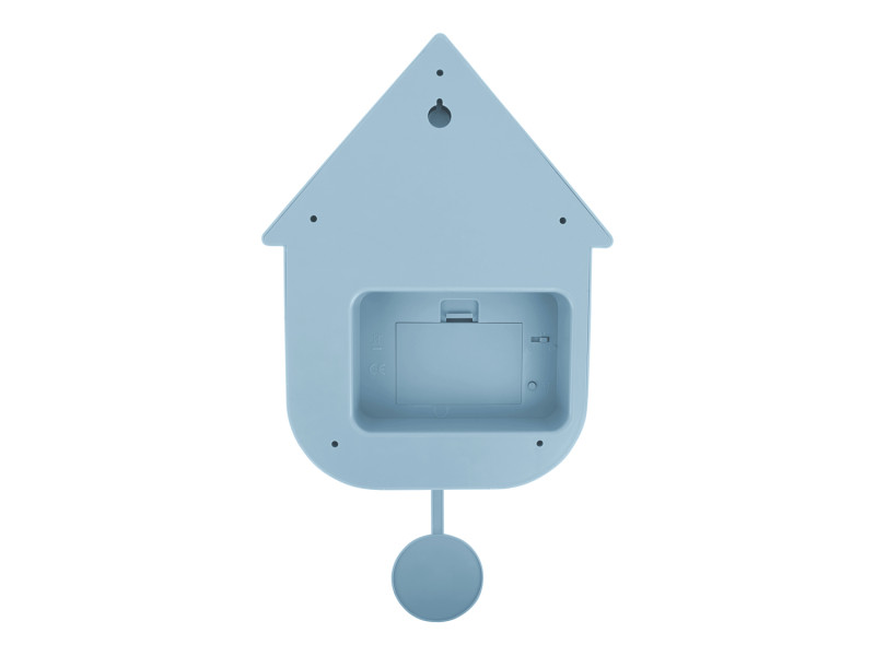 Wall Clock Modern Cuckoo Checker KA5968GY Mouse grey