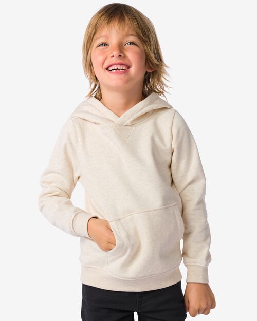 pull à capuche blanc cassé