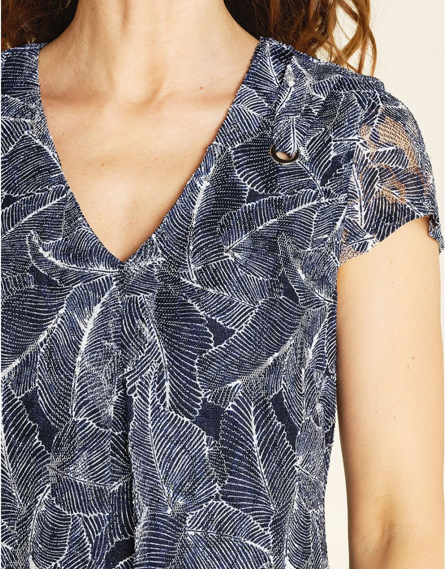 Robe résille marine