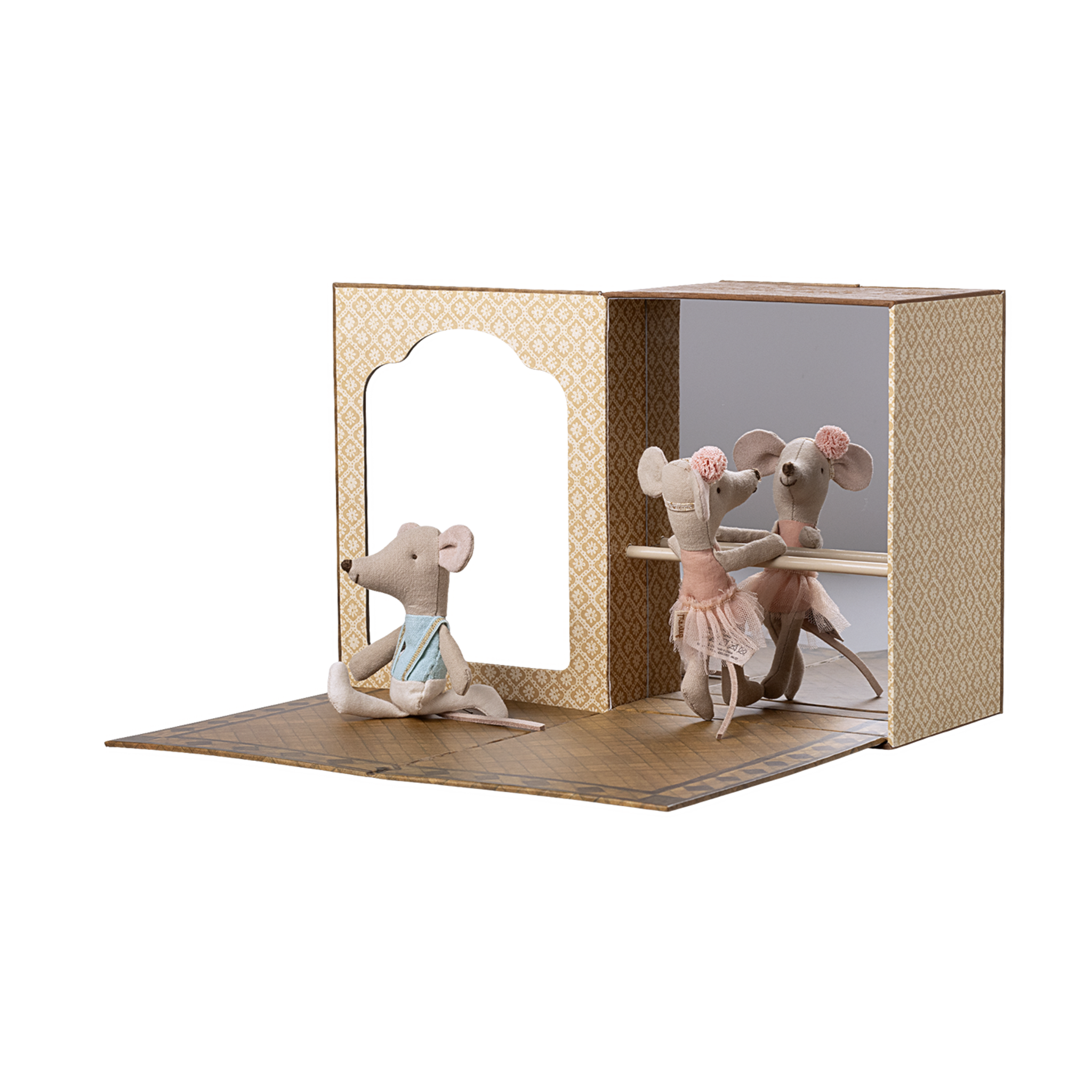 Maileg Ballettmäuse Tanzstudio Kleine Schwester und kleiner Bruder