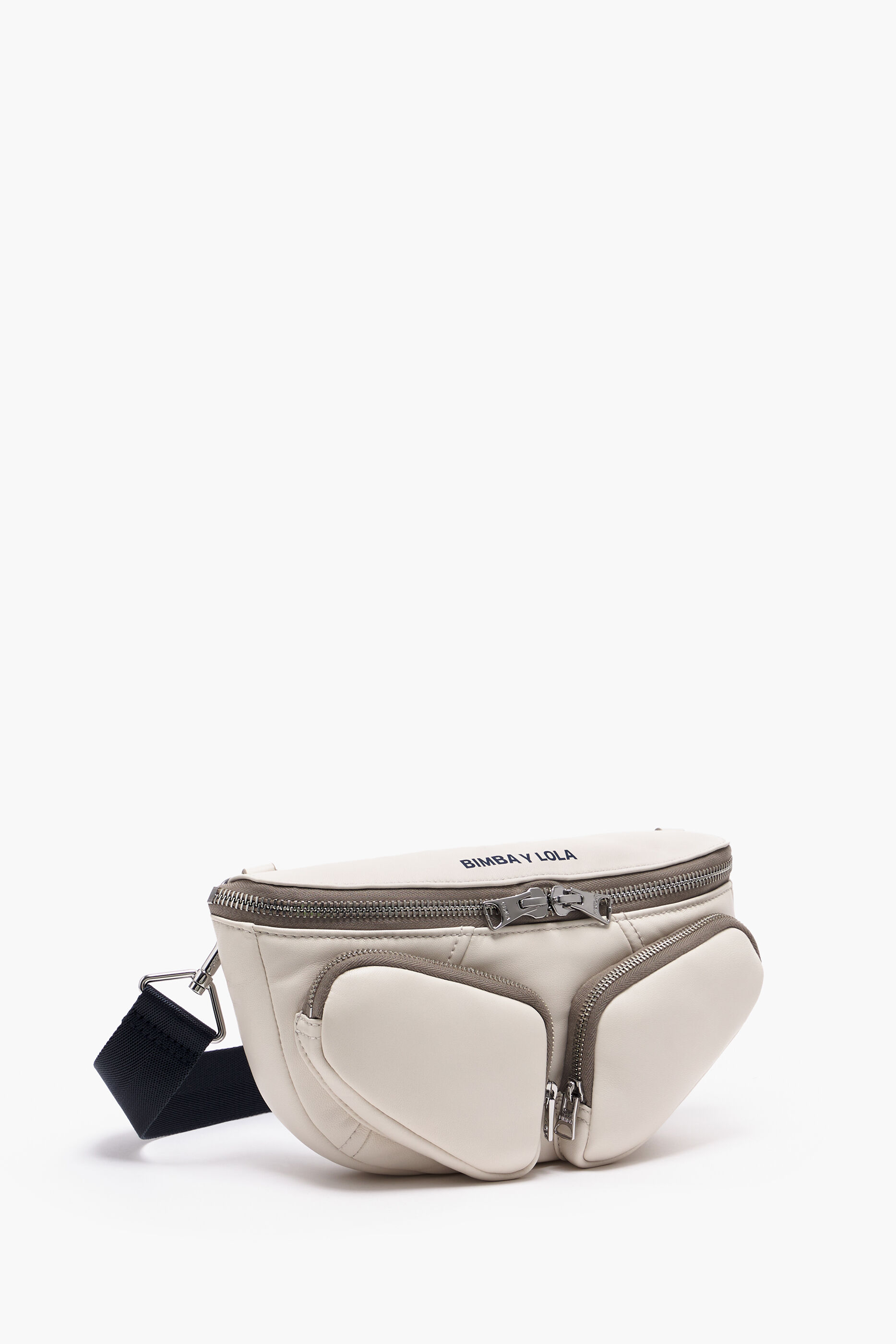 Pochete Pocket S em couro branco