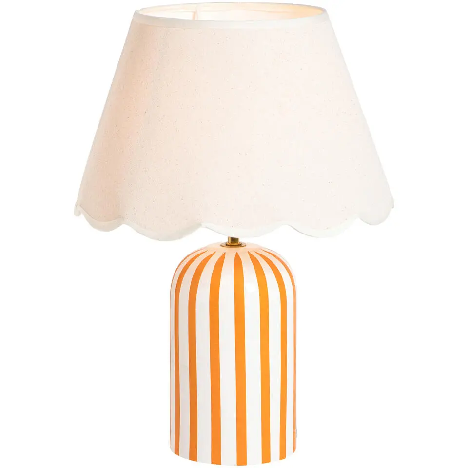 Lampvoet Lio - wit/oranje - 29,5x12,5x12,5 cm