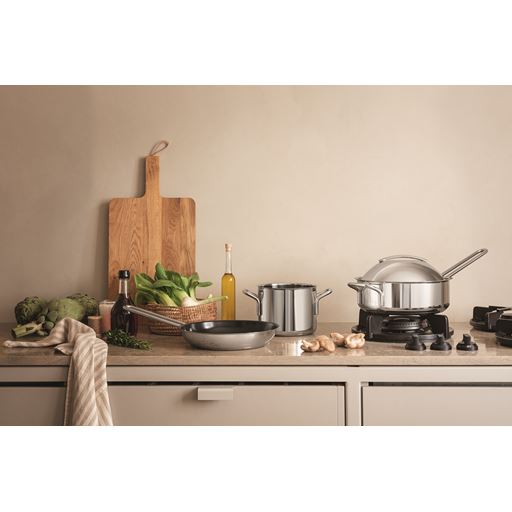 Eva Trio Steel Line Stegepande, Ø28 cm