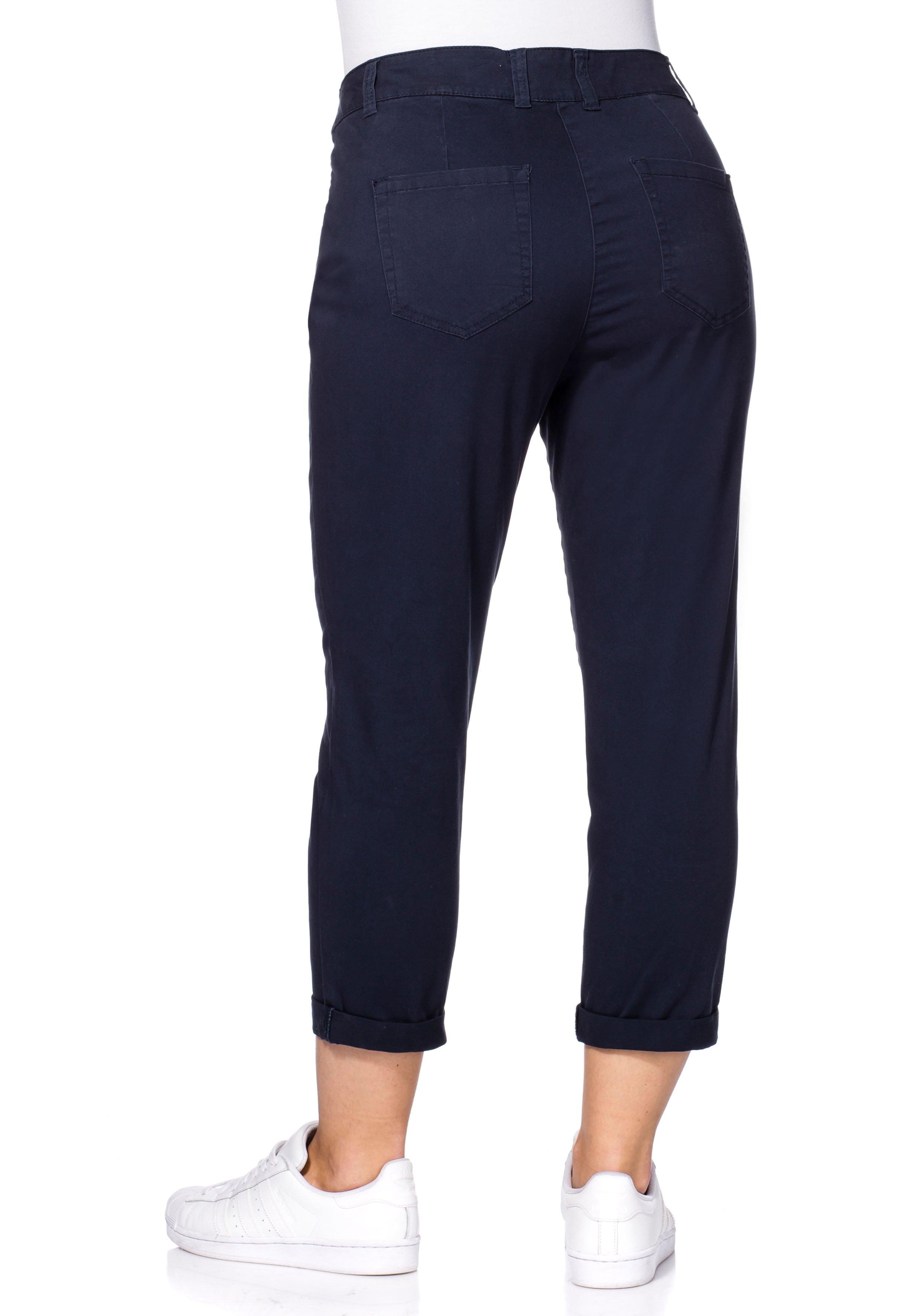Schmale Stretch-Hose in 7/8-Länge