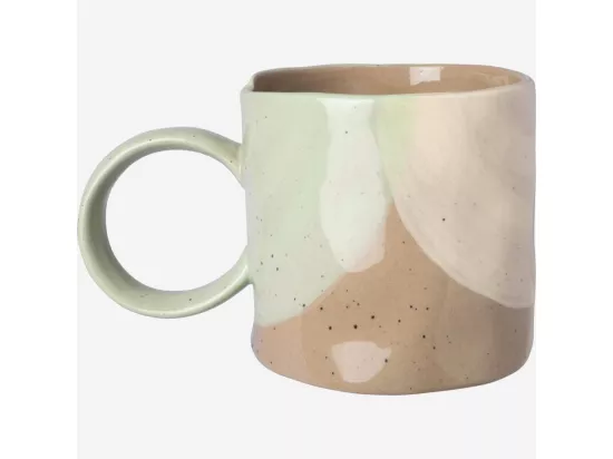 HABITAT - Mug en faïence - 350 ml - Vert (Lot de 6) - Aliona