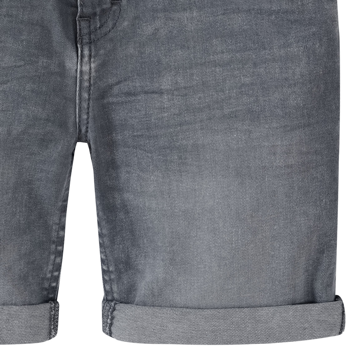 Yigga Jungen Jeansshorts in Used-Waschung grau