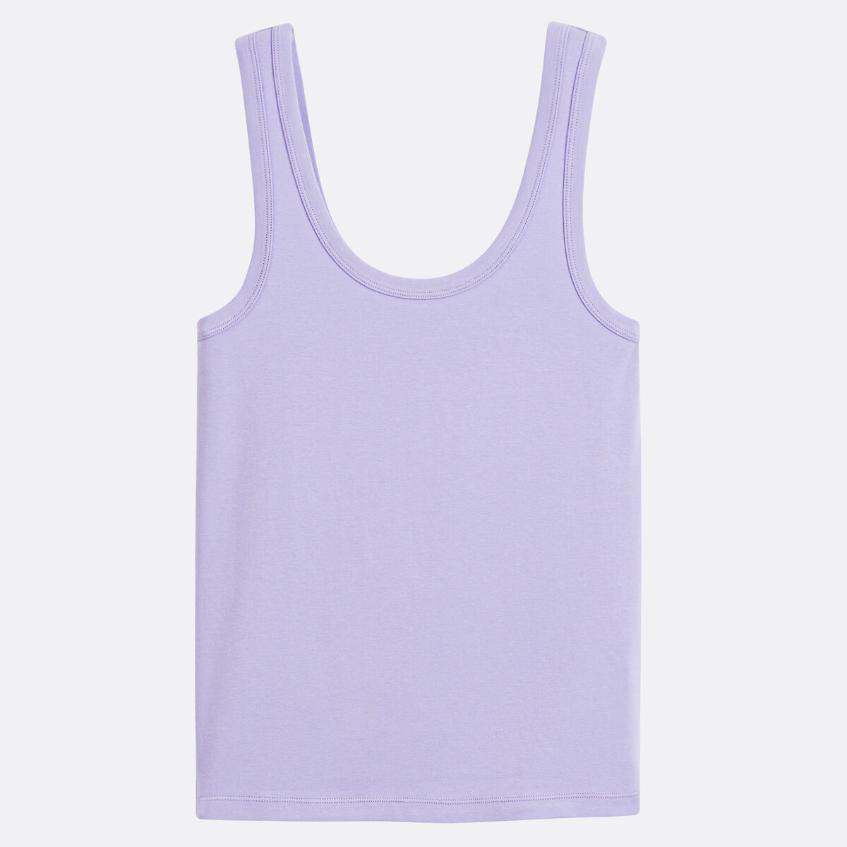 COLEÇÕES LA REDOUTE<br>Regata com gola redonda