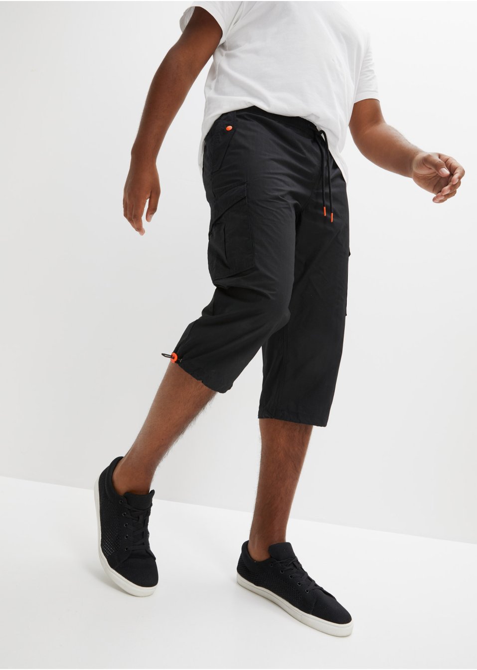 Pantalon 3/4 taille extensible, Slim Fit