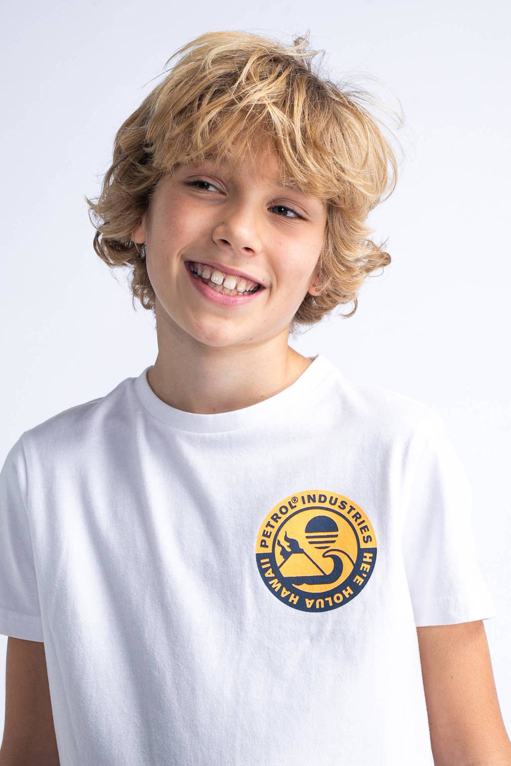 Petrol Industries T-shirt met logo wit