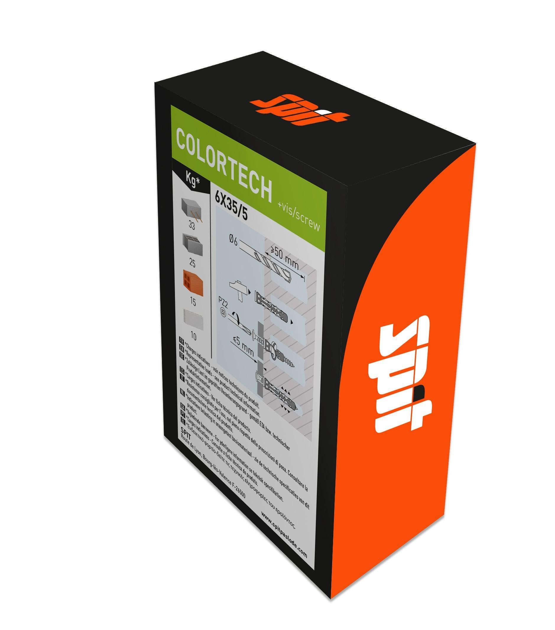 Spit Colortech universele Plug 6x35 met schroef - 565191