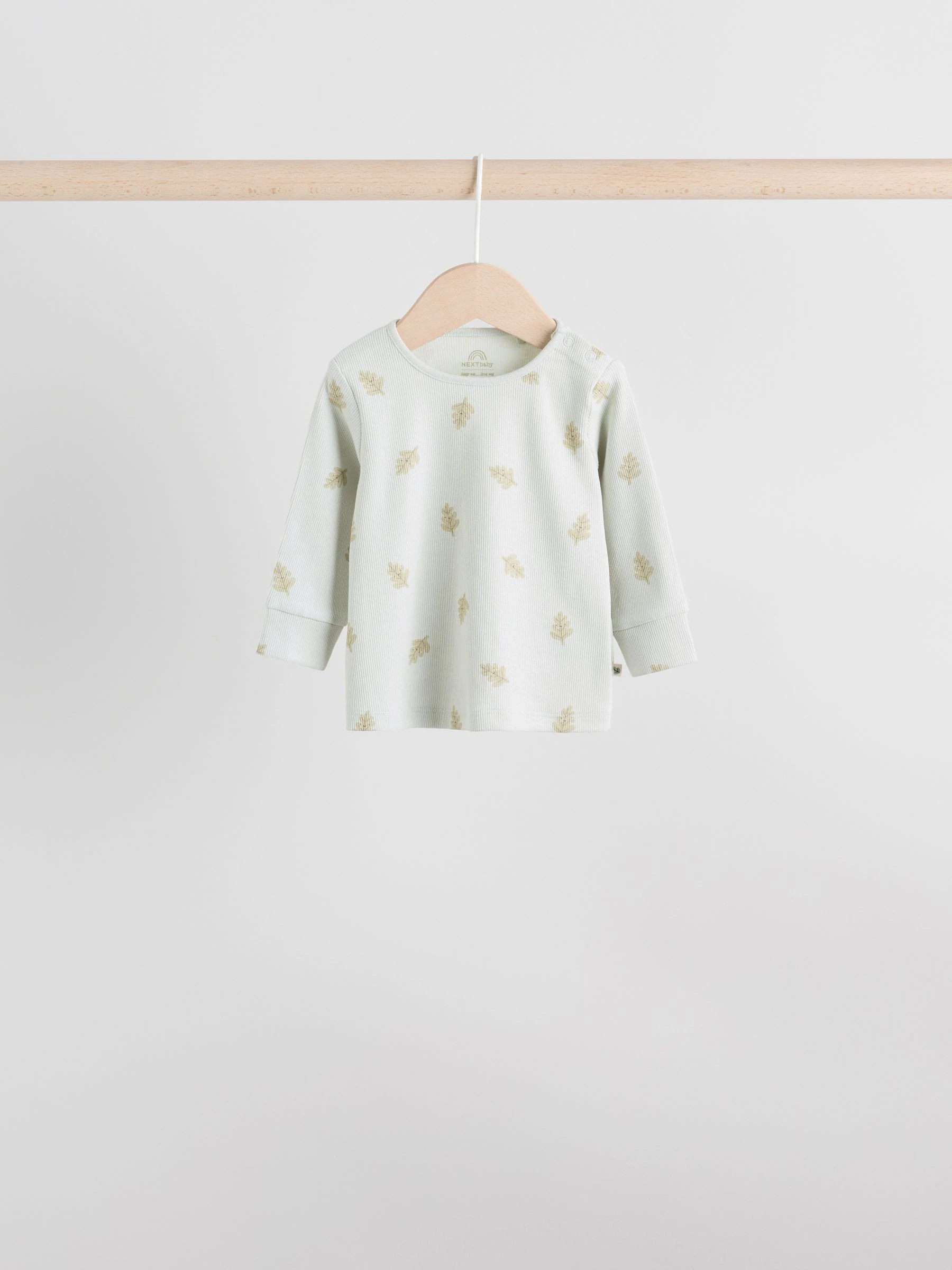 Green/Neutral Autumnal Print - Top en Leggings 6 -delige Baby Set (0mnd-2jr)