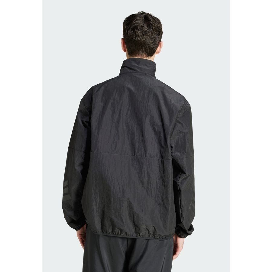 Adidas Sweat-shirt toile demi-zip 3 bandes Future Icons